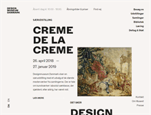 Tablet Screenshot of designmuseum.dk